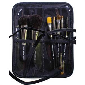 Ovaxa 7-Piece Brush Roll Collection – Professional Makeup Brushes with Travel Case
