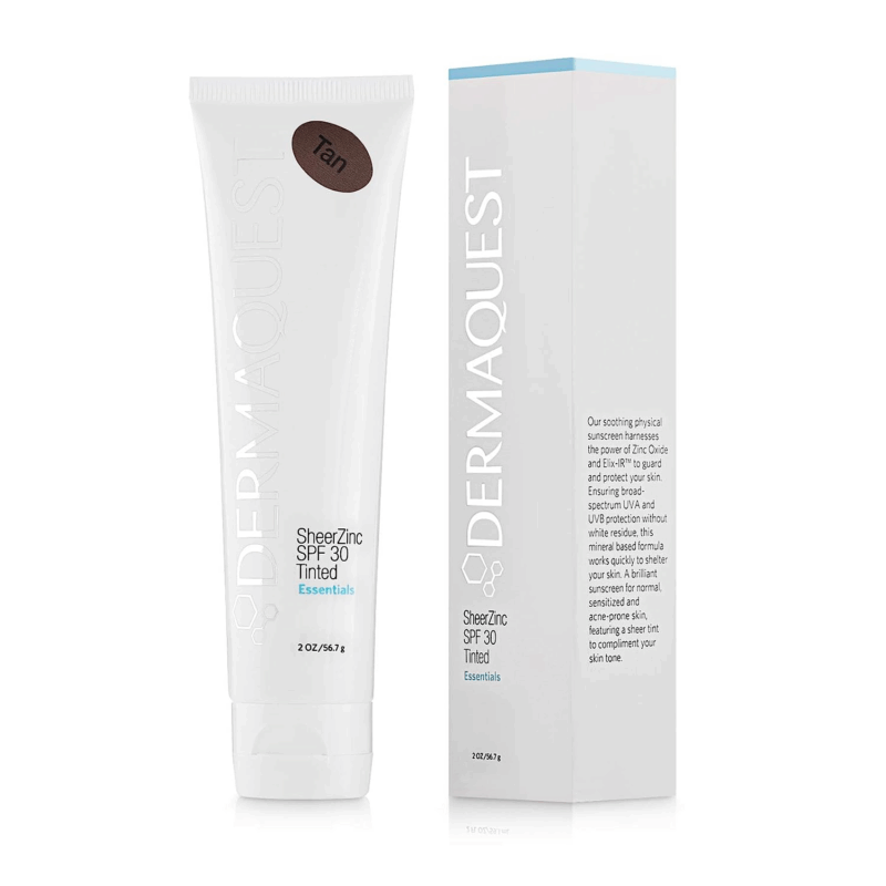 Ovaxa SheerZinc SPF 30 Tinted Tan – Lightweight Mineral Sunscreen with Natural Tint (2oz)