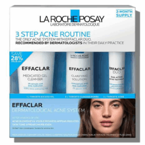 Ovaxa Effaclar 3-Step Acne Treatment System – Clear Skin Regimen for Acne-Prone Skin